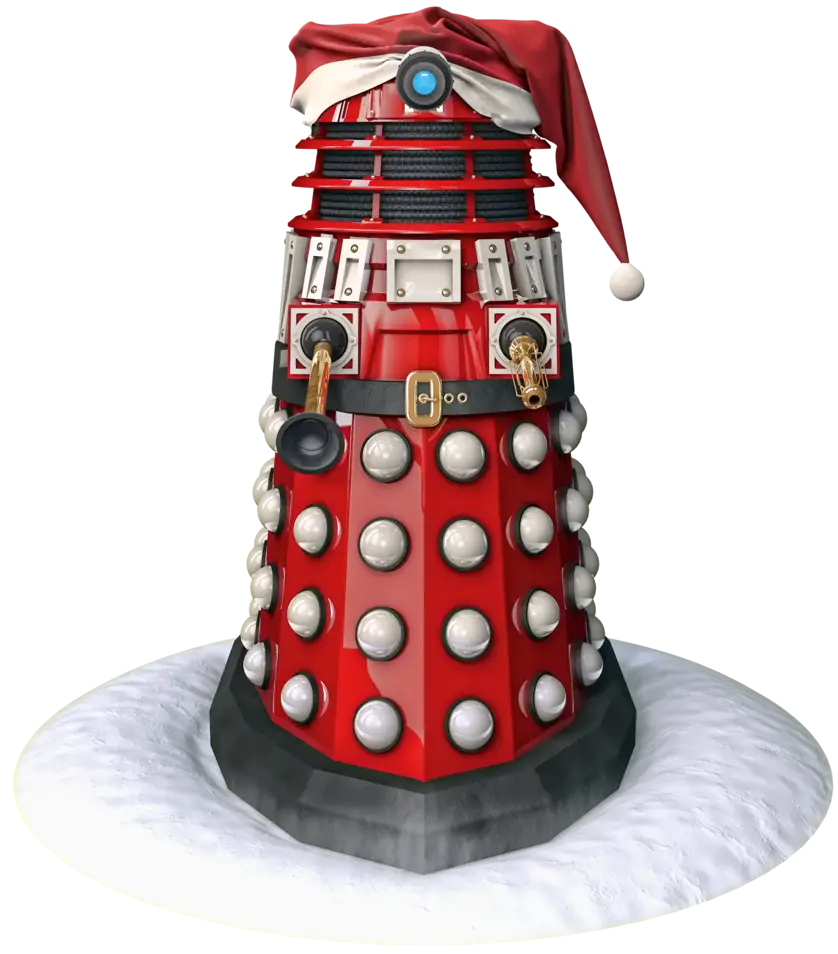 Dalek with Santa Hat