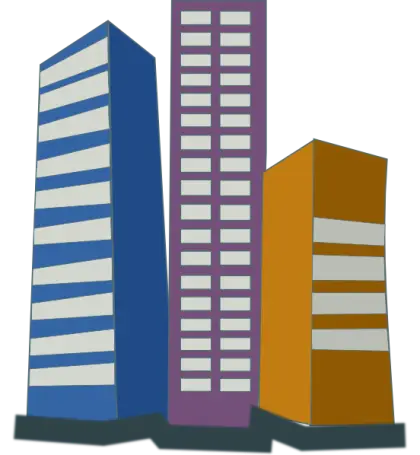 Illustration of Skyscrapers in a City