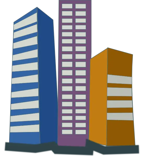 Illustration of Skyscrapers in a City