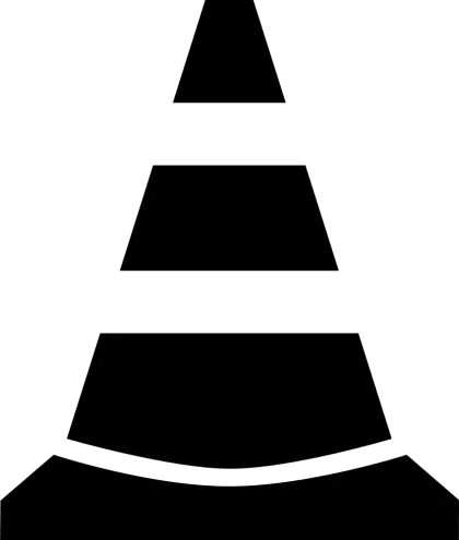 Black Abstract Pyramid Illustration