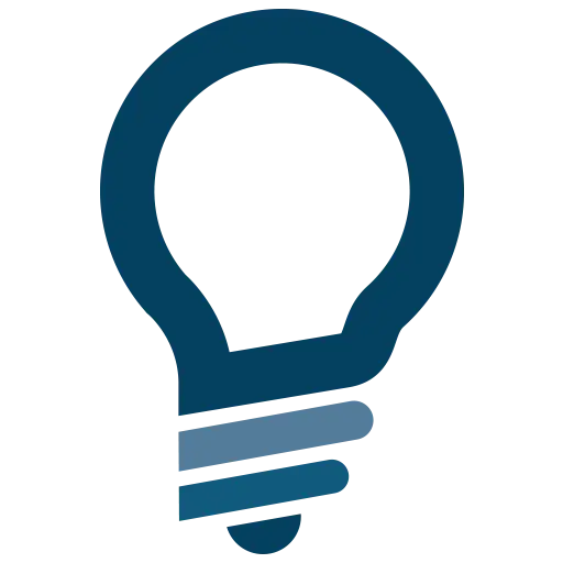 Light Bulb Icon for Creativity Symbolism