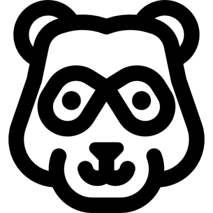 Minimalistic Panda Logo