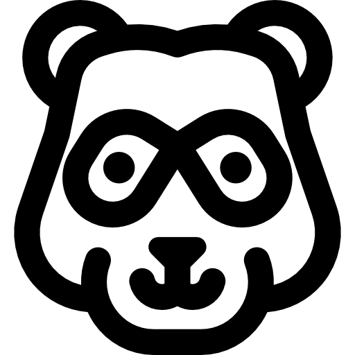 Minimalistic Panda Logo