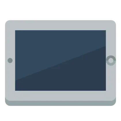 Gray Tablet Illustration