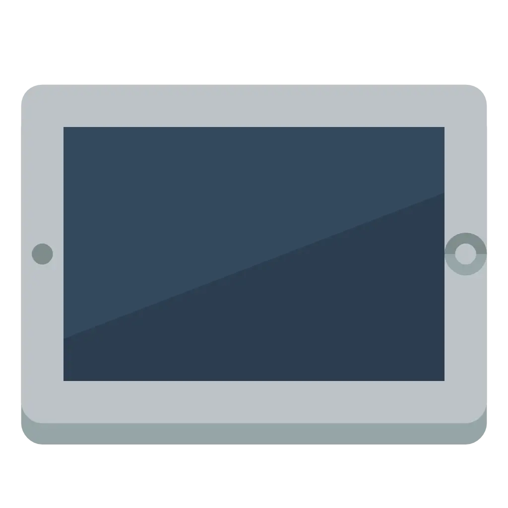 Gray Tablet Illustration