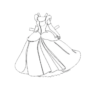 Princess Dress Outline