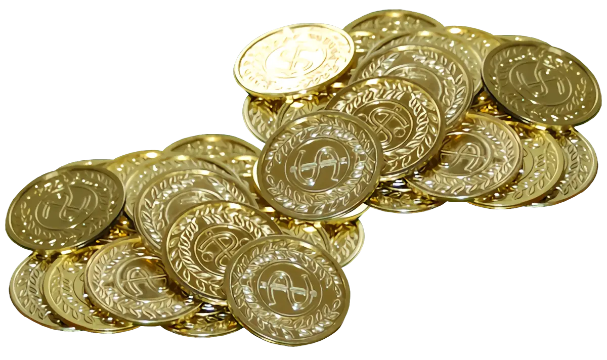 Gold Coins for Wealth and Prosperity