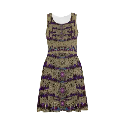 Stylish Patterned Evening Dress