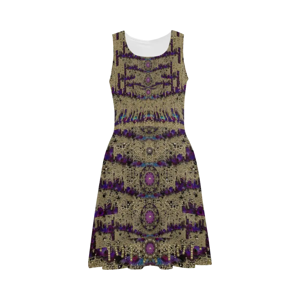 Stylish Patterned Evening Dress