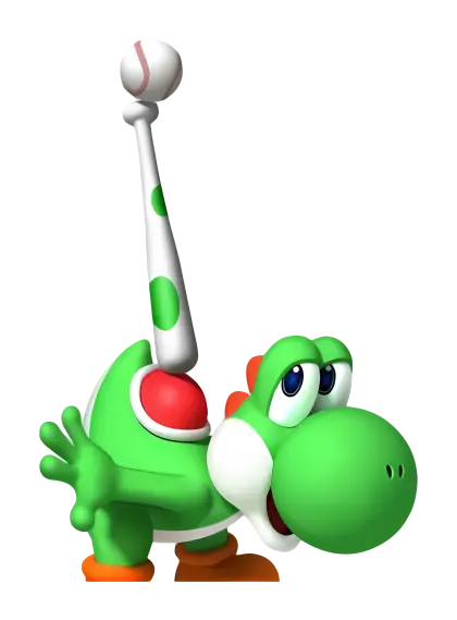 Green Dinosaur with Baseball