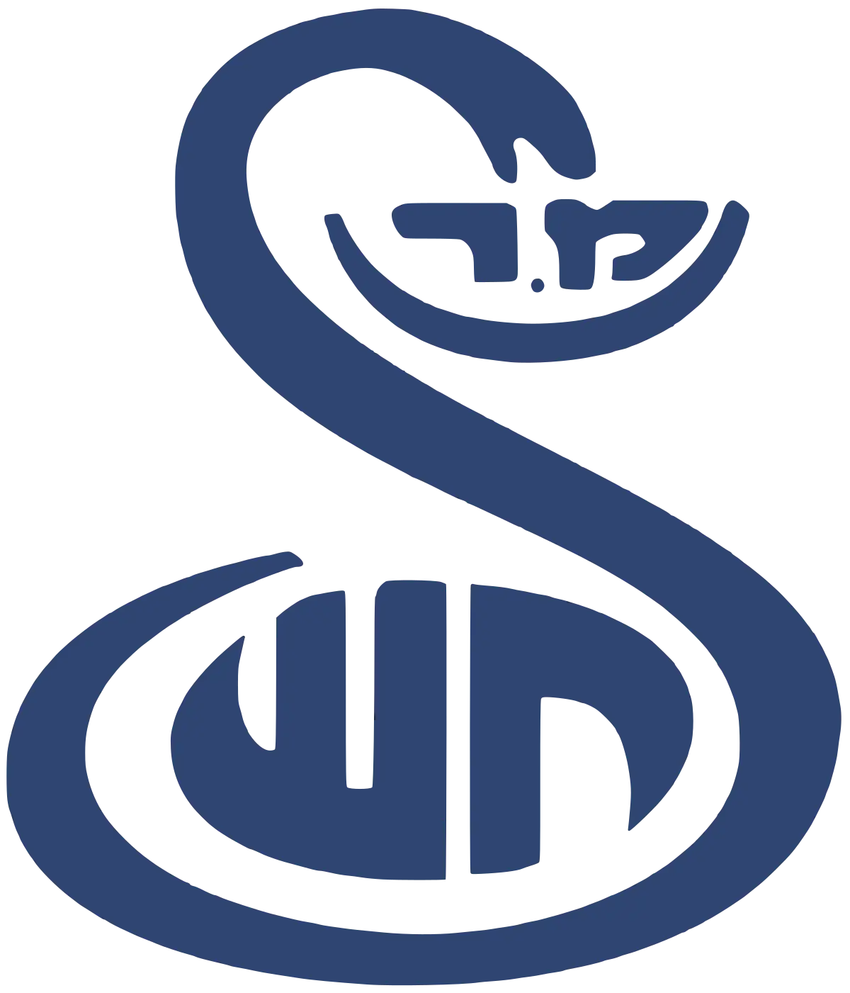 Blue Medical Symbol Emblem