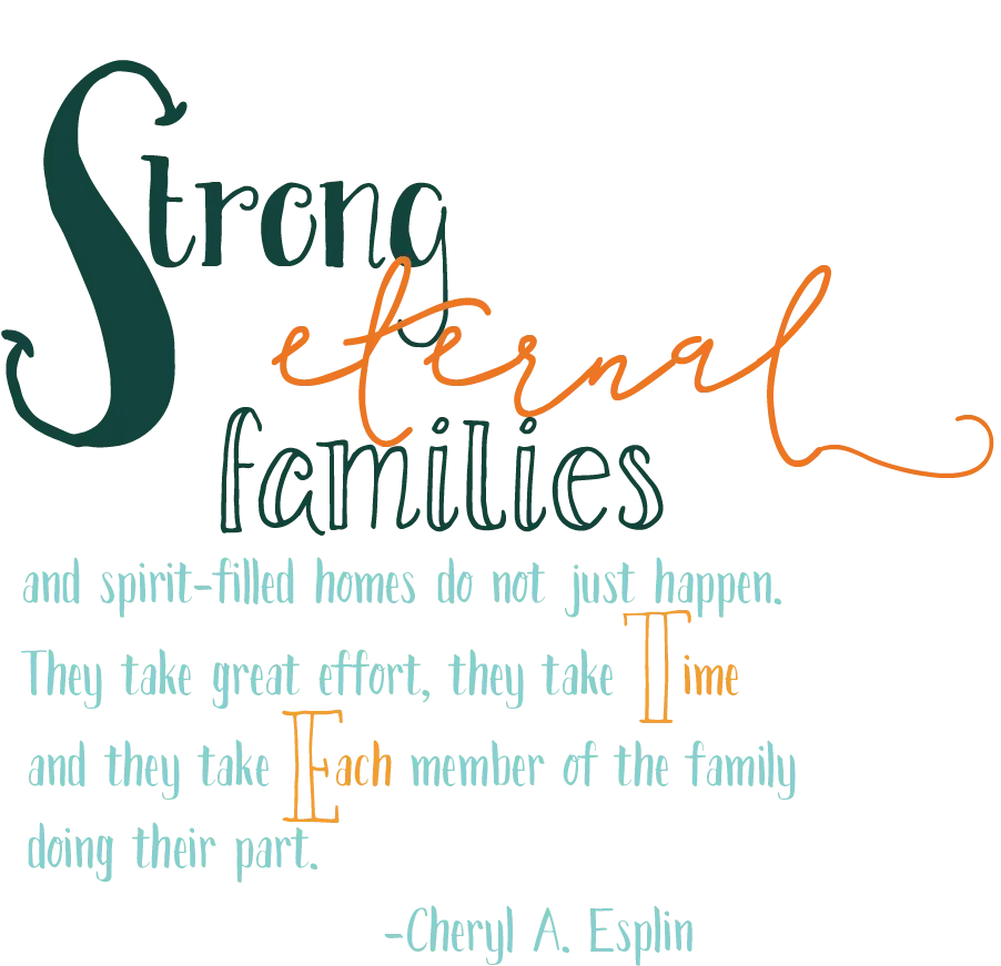 Inspirational Quote on Strong Eternal Families
