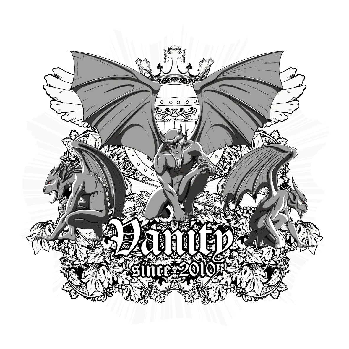 Gargoyles with Vanity Text