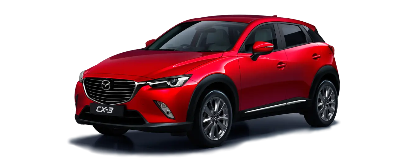 Modern Red Compact SUV Design