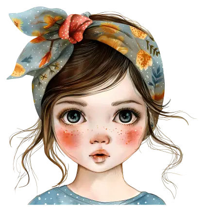 Cute Girl with Headband
