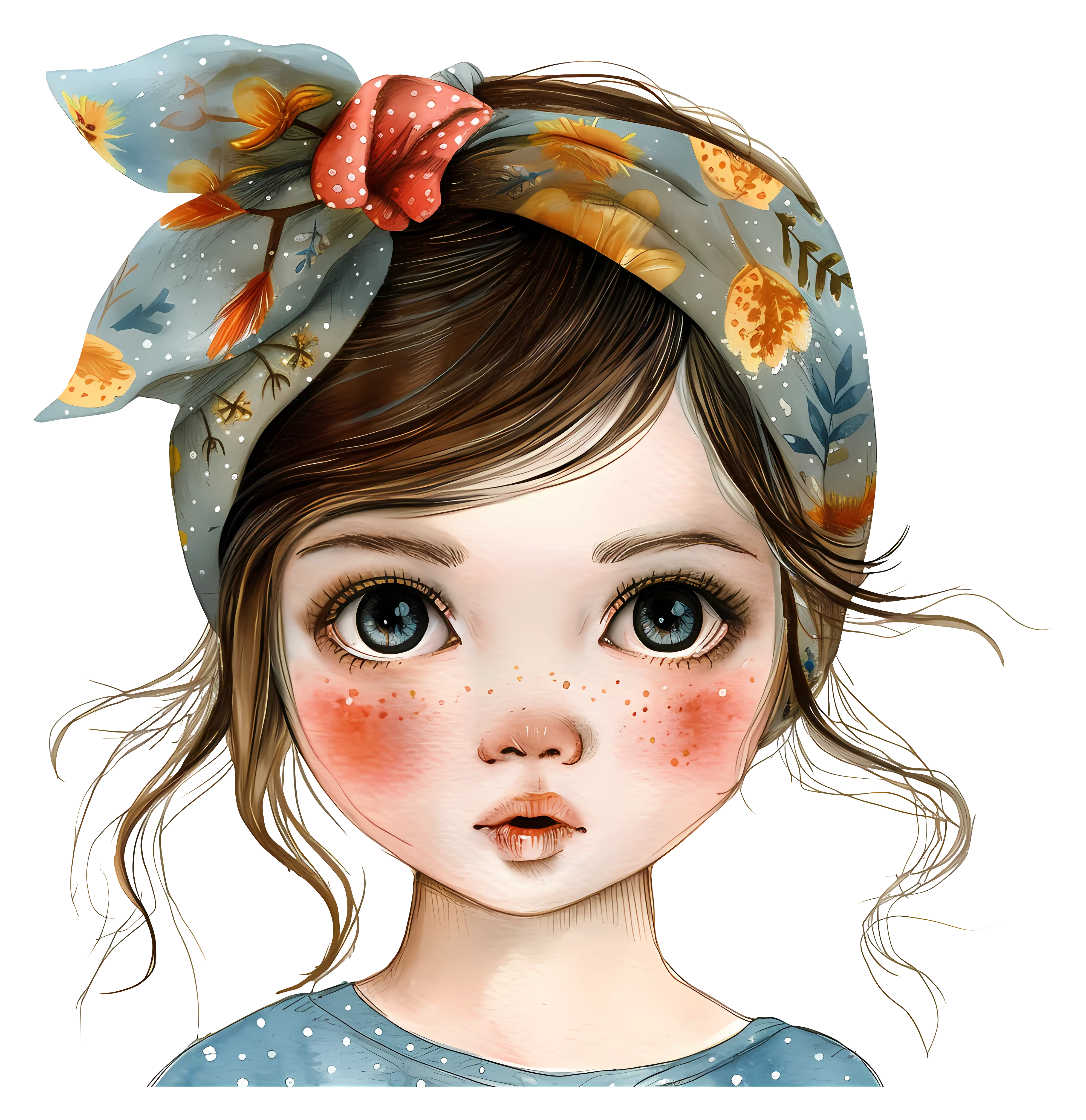 Cute Girl with Headband