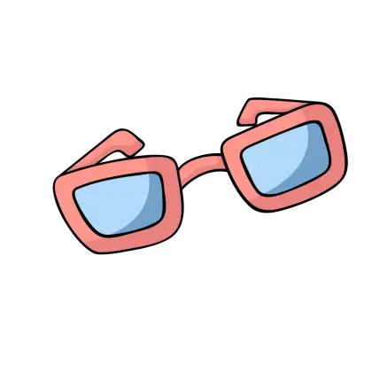 Pink Cartoon Sunglasses for Summer