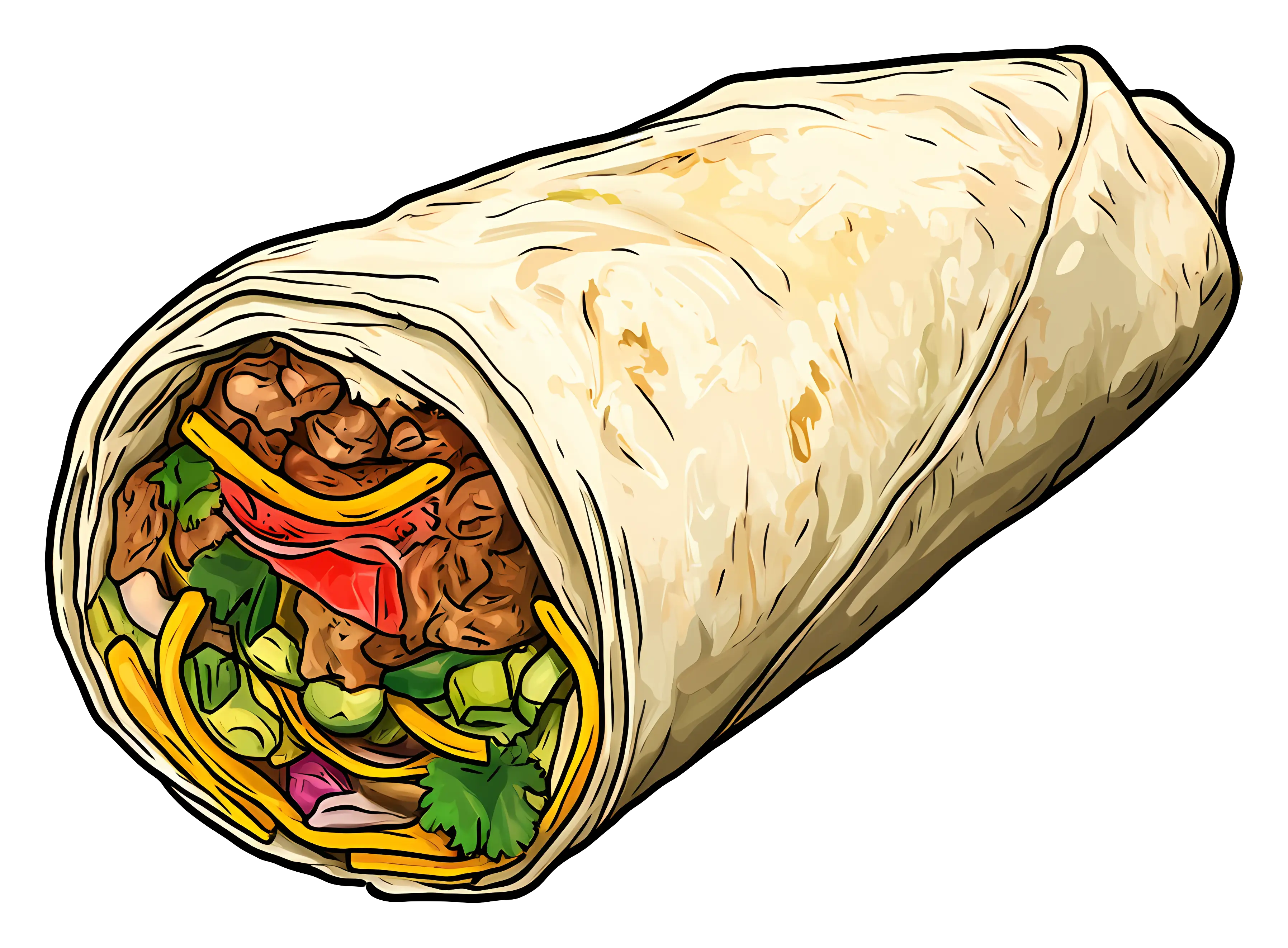Delicious Chicken Burrito