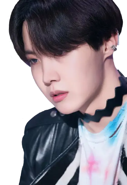 Person with Black Hair and Leather Jacket