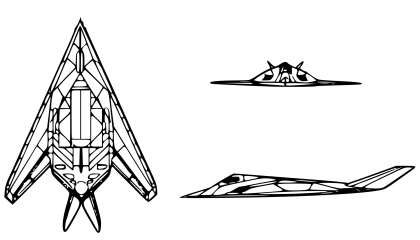 Stealth Aircraft Design Diagram