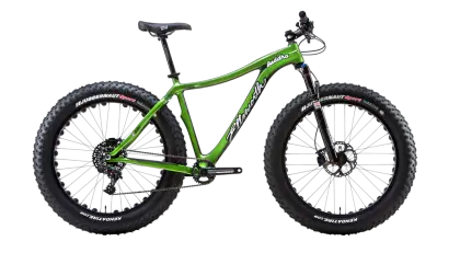 Green Fat Bike for Off-Road Cycling
