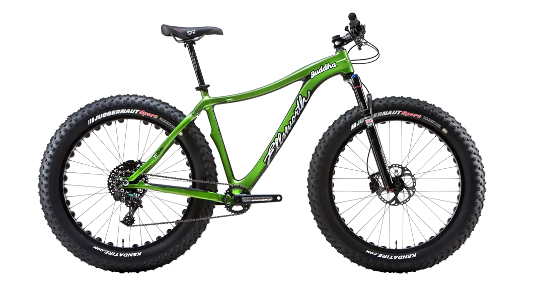 Green Fat Bike for Off-Road Cycling
