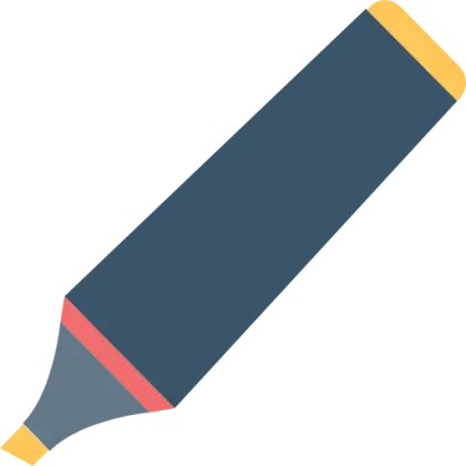 Multi-Colored Highlighter Marker Pen