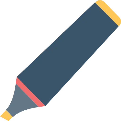 Multi-Colored Highlighter Marker Pen