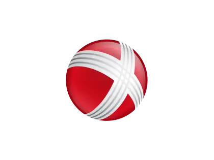 Red Ball with White Stripes
