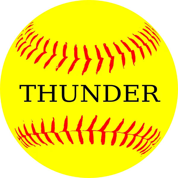 Thunder Softball Logo
