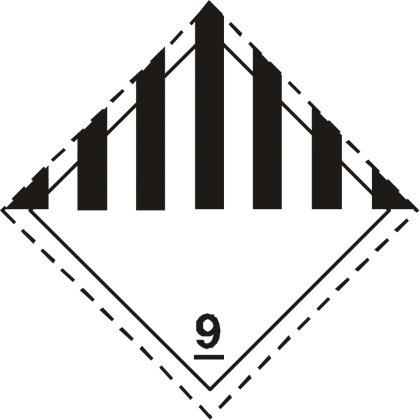 Hazard Class 9 Transportation Label
