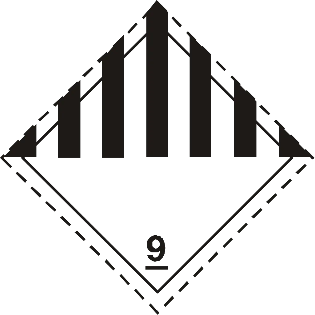 Hazard Class 9 Transportation Label