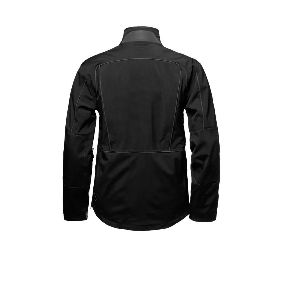 Rear View of Black Jacket