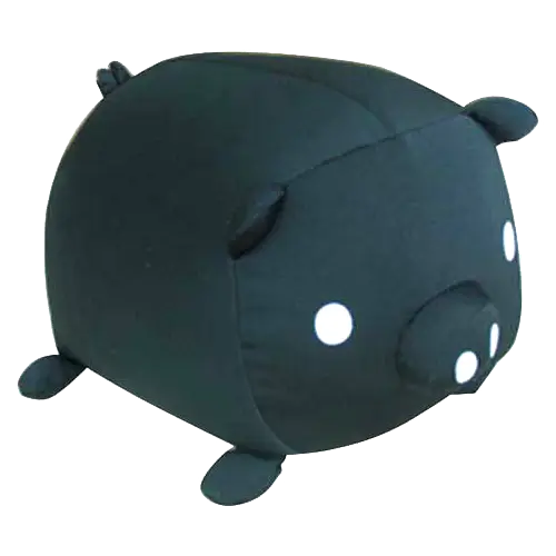 Adorable Black Pig Plush Toy