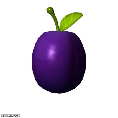 Purple Plum with Leaf Design
