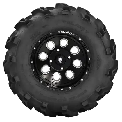 Black Rugged All-Terrain Car Tire