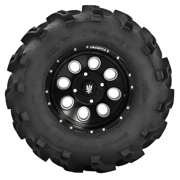 Black Rugged All-Terrain Car Tire