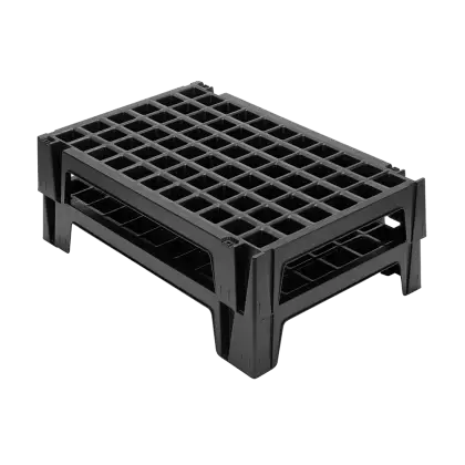 Black Stackable Plastic Pallet for Storage
