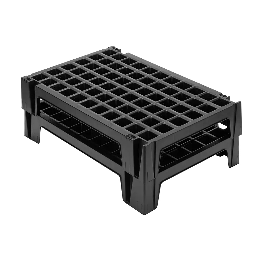 Black Stackable Plastic Pallet for Storage