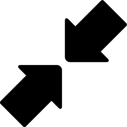 Inward-Pointing Black Arrows Icon