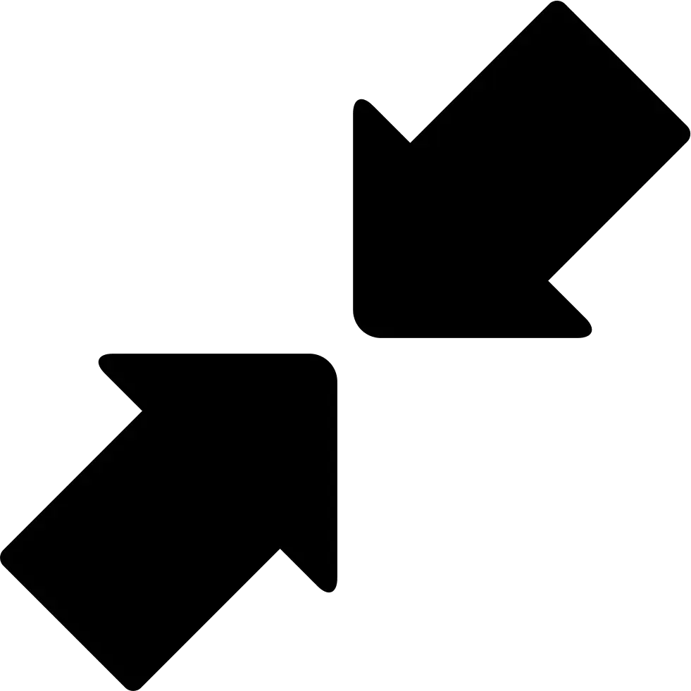 Inward-Pointing Black Arrows Icon