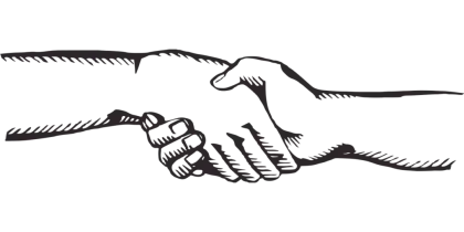 Handshake Illustration for Collaboration Concept