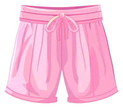 Pink Shorts Illustration for Casual Fashion