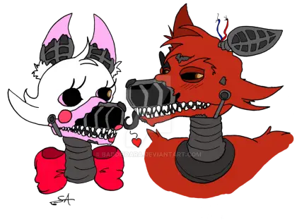 Foxy and Mangle Animatronic Characters