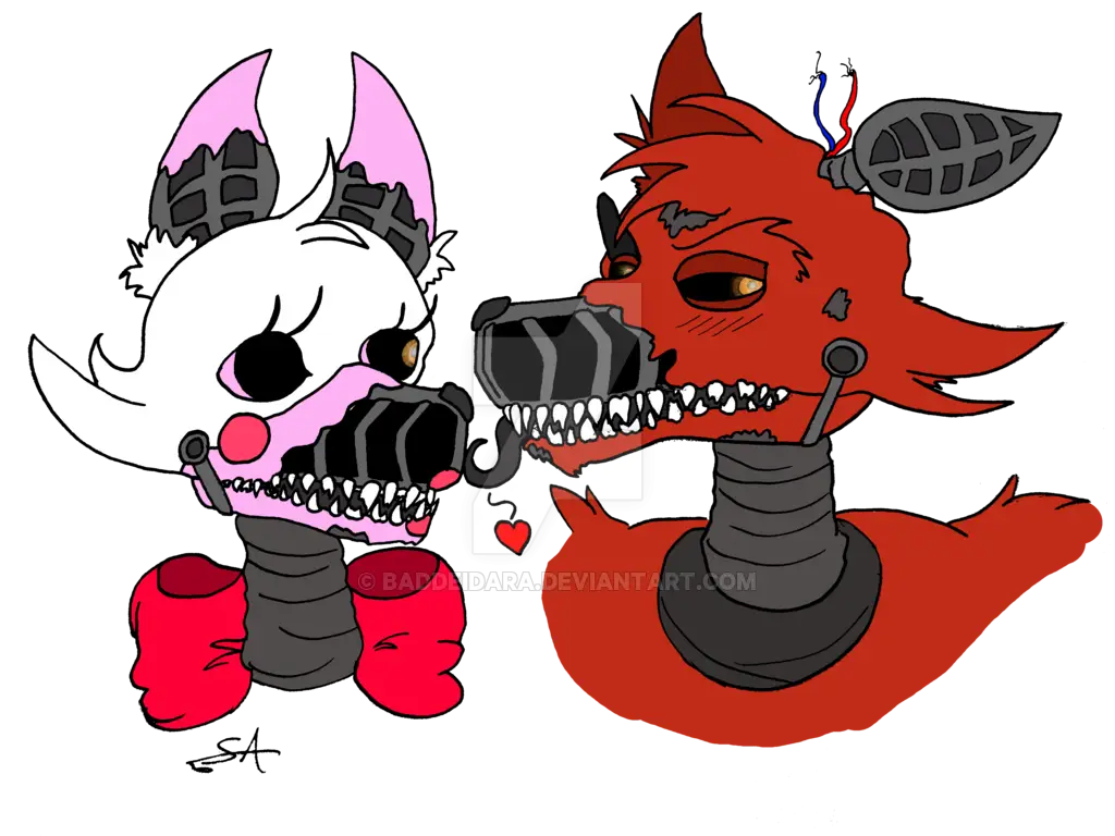 Foxy and Mangle Animatronic Characters