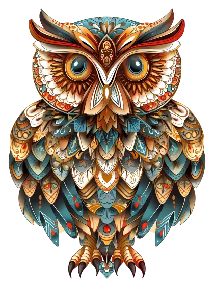 Intricate Decorative Owl