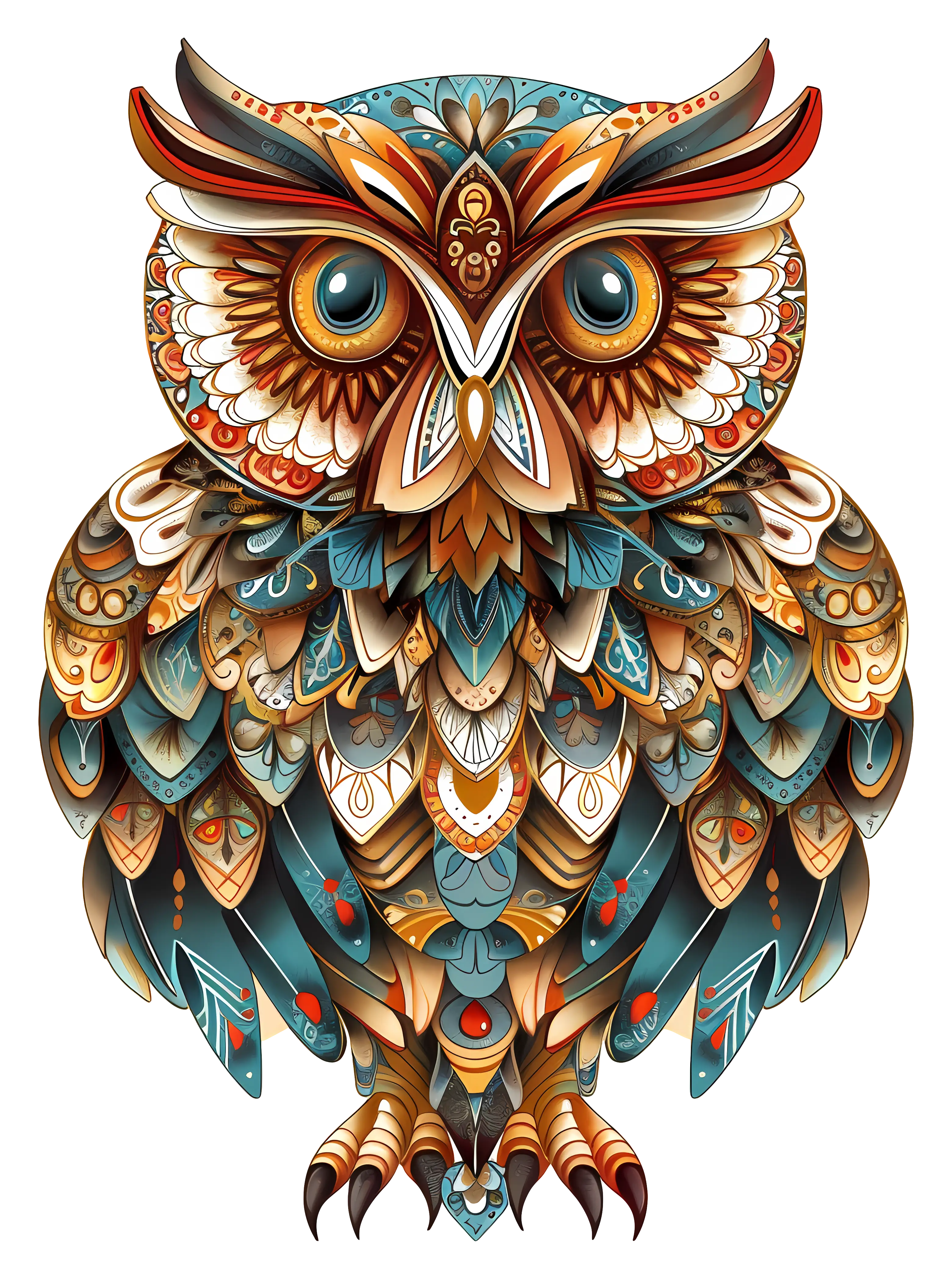 Intricate Decorative Owl