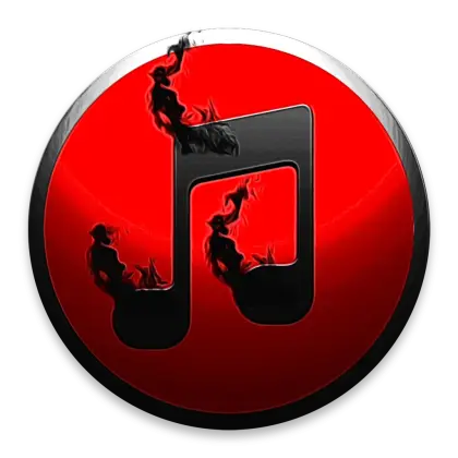 Red Music Note Icon