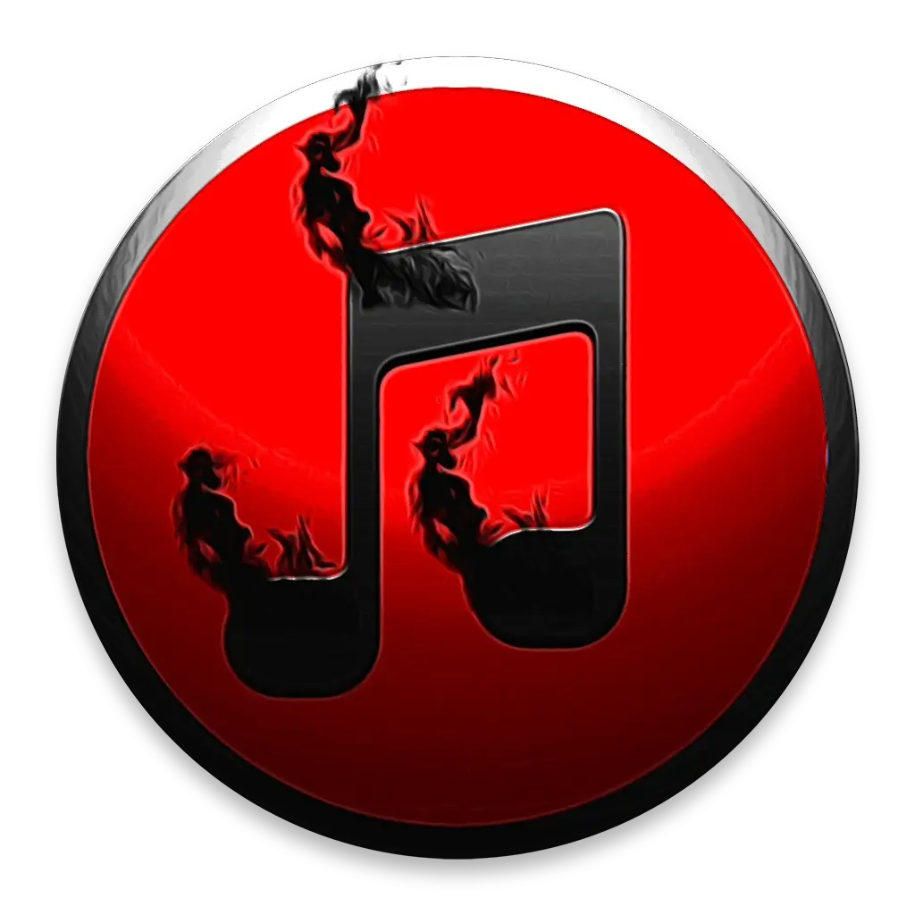 Red Music Note Icon