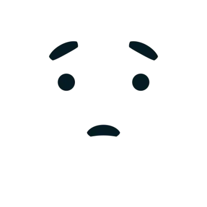 Worried Face Emoticon Design